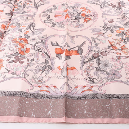 Hermès Carré 90 "PIERRES d' ORIENT et d' OCCIDENT" Silk handkerchief in Pink