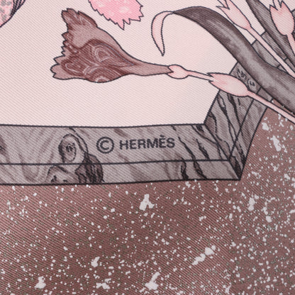 Hermès Carré 90 "PIERRES d' ORIENT et d' OCCIDENT" Silk handkerchief in Pink
