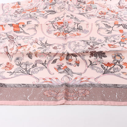 Hermès Carré 90 "PIERRES d' ORIENT et d' OCCIDENT" Silk handkerchief in Pink