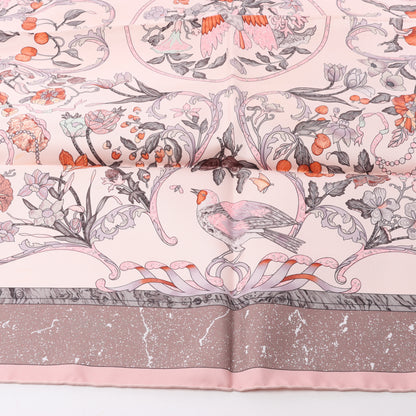Hermès Carré 90 "PIERRES d' ORIENT et d' OCCIDENT" Silk handkerchief in Pink