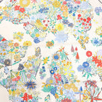 Hermès Carré 90 "PLANIFLEURS" Silk handkerchief in Ecru