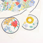 Hermès Carré 90 "PLANIFLEURS" Silk handkerchief in Ecru