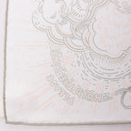 Hermès Carré 90 " PLEASE HOLD THE LINE" Silk handkerchief in White