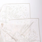 Hermès Carré 90 " PLEASE HOLD THE LINE" Silk handkerchief in White