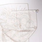 Hermès Carré 90 " PLEASE HOLD THE LINE" Silk handkerchief in White