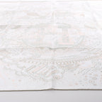 Hermès Carré 90 " PLEASE HOLD THE LINE" Silk handkerchief in White
