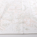 Hermès Carré 90 " PLEASE HOLD THE LINE" Silk handkerchief in White