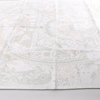 Hermès Carré 90 " PLEASE HOLD THE LINE" Silk handkerchief in White