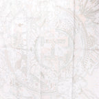 Hermès Carré 90 "PLEASE HOLD THE LINE" Silk handkerchief in White