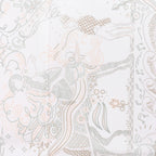 Hermès Carré 90 "PLEASE HOLD THE LINE" Silk handkerchief in White