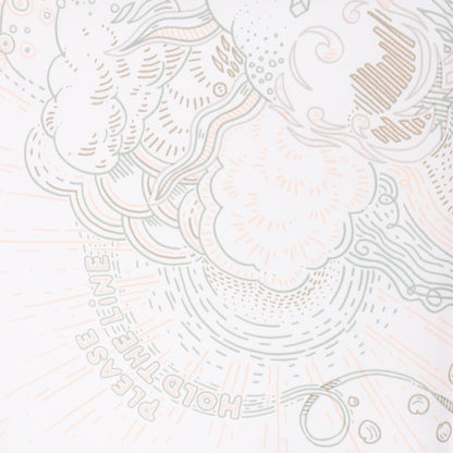 Hermès Carré 90 "BITTE HALTEN SIE DIE LINIE" Seidentaschentuch in Weiß