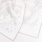 Hermès Carré 90 "PLEASE HOLD THE LINE" Silk handkerchief in White