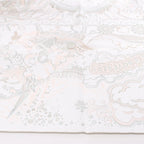 Hermès Carré 90 "PLEASE HOLD THE LINE" Silk handkerchief in White