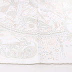 Hermès Carré 90 "PLEASE HOLD THE LINE" Silk handkerchief in White