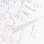 Hermès Carré 90 "PLEASE HOLD THE LINE" Silk handkerchief in White