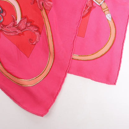 Hermès Carré 90 "L'Instruction du Roy" Silk handkerchief in Pink