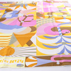 Hermès Carré 90 "Parade en Fanfare" Silk Scarf in Pink and Yellow