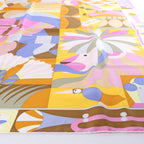 Hermès Carré 90 "Parade en Fanfare" Silk Scarf in Pink and Yellow