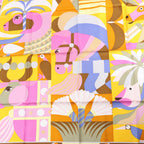 Hermès Carré 90 "Parade en Fanfare" Silk handkerchief in Purple