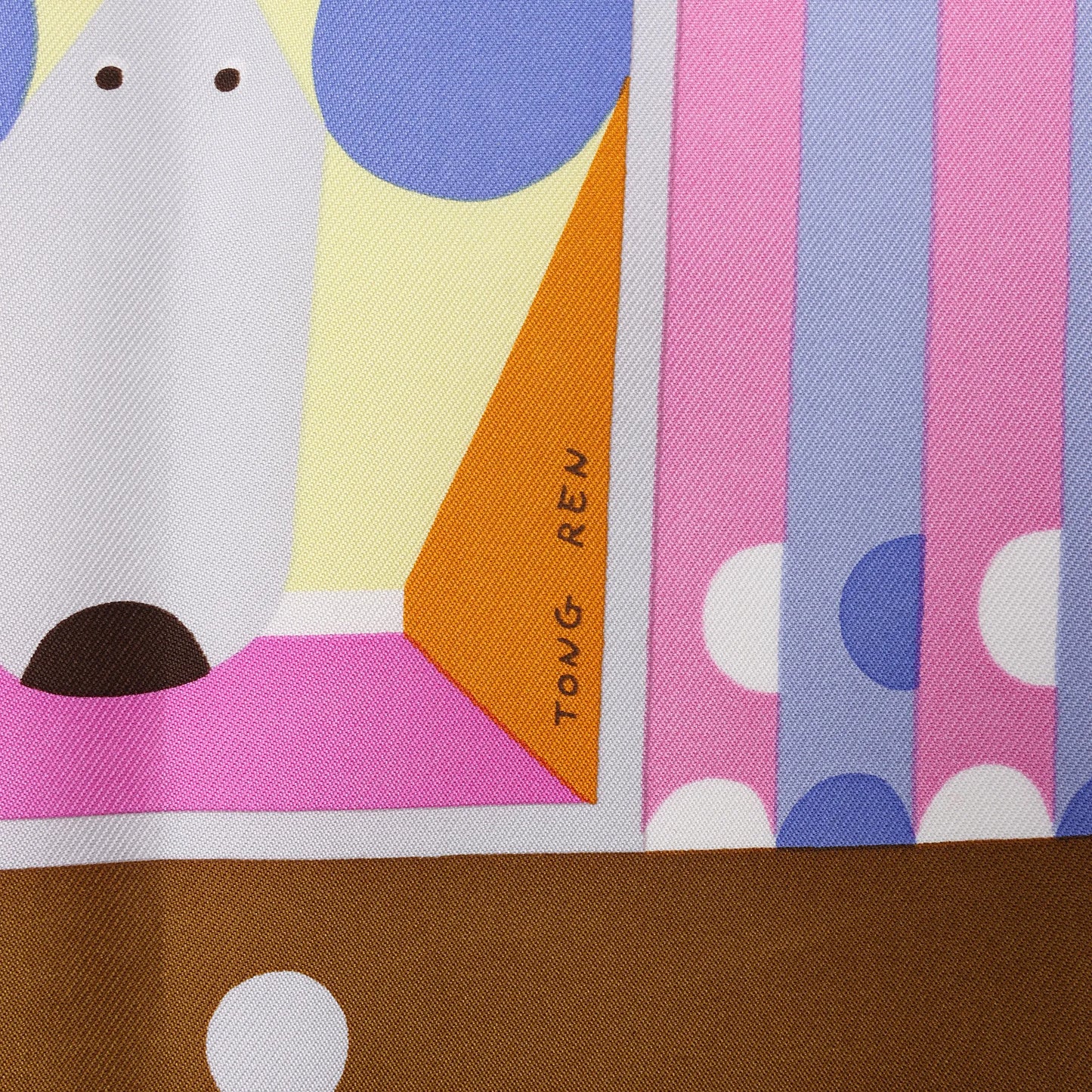 Hermès Carré 90 "Parade en Fanfare" Silk handkerchief in Purple