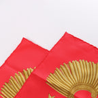 Hermès Carré 90 "Poste et Cavalerie Sabre" Pañuelo de seda en Rojo