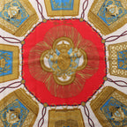 Hermès Carré 90 "Poste et Cavalerie Sabre" Pañuelo de seda en Rojo