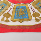 Hermès Carré 90 "Poste et Cavalerie Sabre" Pañuelo de seda en Rojo
