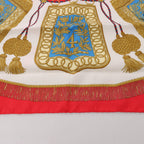 Hermès Carré 90 "Poste et Cavalerie Sabre" Pañuelo de seda en Rojo