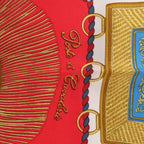 Hermès Carré 90 "Poste et Cavalerie Sabre" Pañuelo de seda en Rojo
