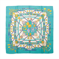 Hermès Carré 90 "Petite main" Silk handkerchief in Blue