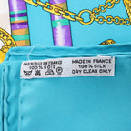 Hermès Carré 90 "Petite main" Silk handkerchief in Blue