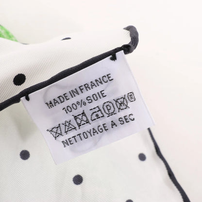 Hermès Carré 90 "Plumets et Panaches" Silk handkerchief in White x Multicolor