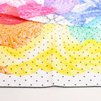 Hermès Carré 90 "Plumets et Panaches" Silk handkerchief in White x Multicolor