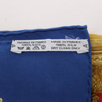 Hermès Carré 90 "Poste et Cavalerie Saber" Silk handkerchief in Red