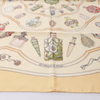 Hermès Carré 90 "Qu'Importe Le Flacon" Silk handkerchief in Beige