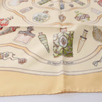 Hermès Carré 90 "Qu'Importe Le Flacon" Silk handkerchief in Beige