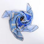 Hermès Carré 90 "Projet De Voiture" Silk handkerchief in Blue