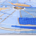 Hermès Carré 90 "Projet De Voiture" Silk handkerchief in Blue