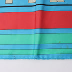 Hermès Carré 90 "Puzzle" 100% Silk Scarf in Blue