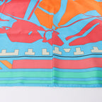 Hermès Carré 90 "Puzzle" 100% Silk Scarf in Blue