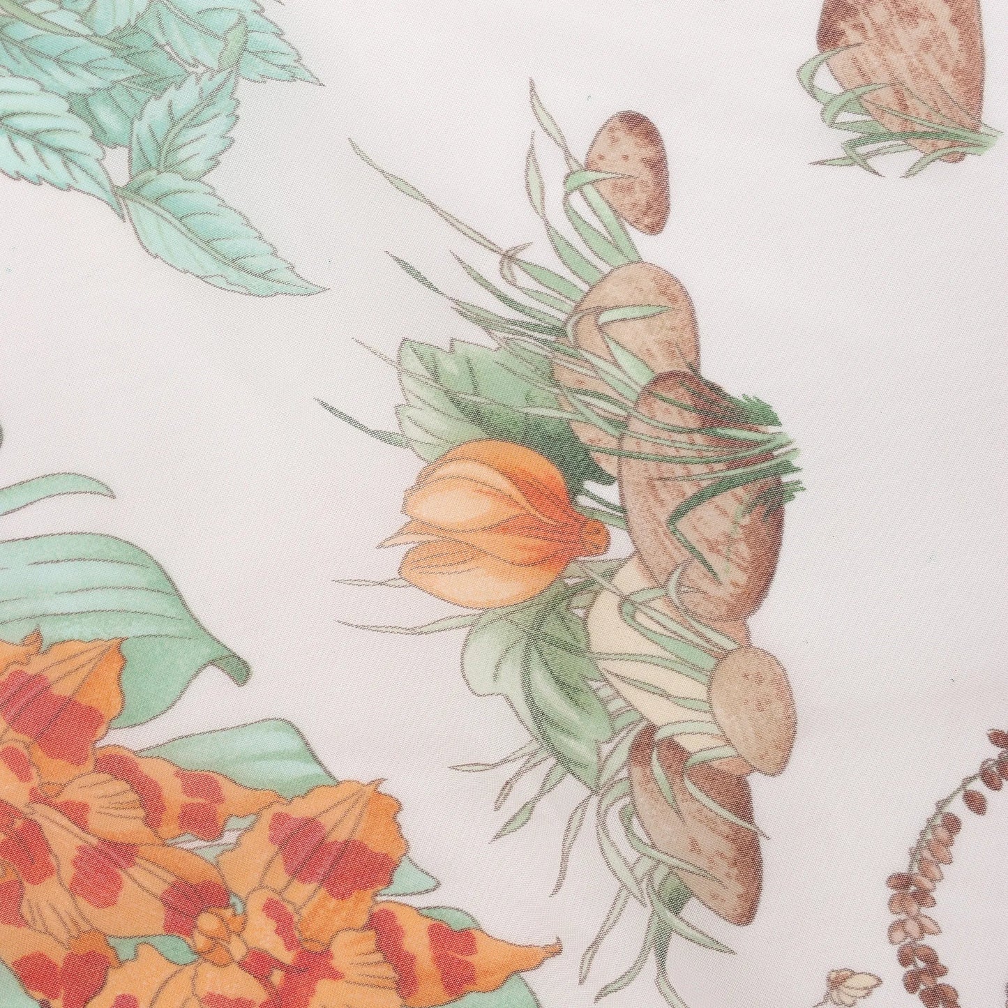 Hermès Carré 90 "Pythagore" Silk handkerchief in Orange