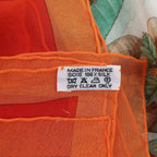 Hermès Carré 90 "Pythagore" Silk handkerchief in Orange