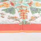 Hermès Carré 90 "Pythagore" Silk handkerchief in Orange