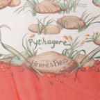 Hermès Carré 90 "Pythagore" Silk handkerchief in Orange