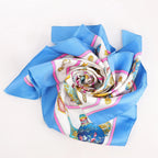 Hermès Carré 90 "Qu'importe Le Flacon" Silk handkerchief in Blue
