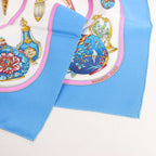 Hermès Carré 90 "Qu'importe Le Flacon" Silk handkerchief in Blue