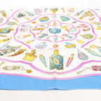 Hermès Carré 90 "Qu'importe Le Flacon" Silk handkerchief in Blue
