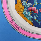 Hermès Carré 90 "Qu'importe Le Flacon" Silk handkerchief in Blue