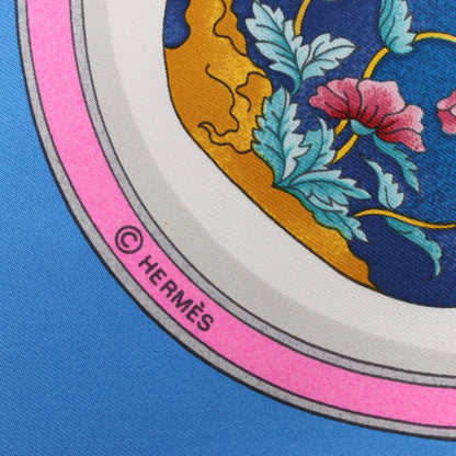Hermès Carré 90 "Qu'importe Le Flacon" Mouchoir en soie en Bleu