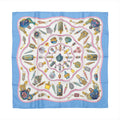 Hermès Carré 90 "Qu'importe le flacon" Silk handkerchief in Blue